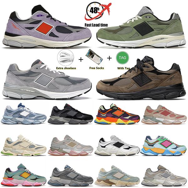 new 9060 990 v3 casual shoes womens designer sneeakers mens 9060s 990s v2 joe freshgoods jjjjound sea salt white rain cloud grey castlerock